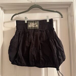 Daily Drills Black Bubble Skirt and Bra! Matching Skirt Set!